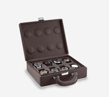 Load image into Gallery viewer, VALIGETTA 8 HANDLE CHOCOLATE WATCH CASE
